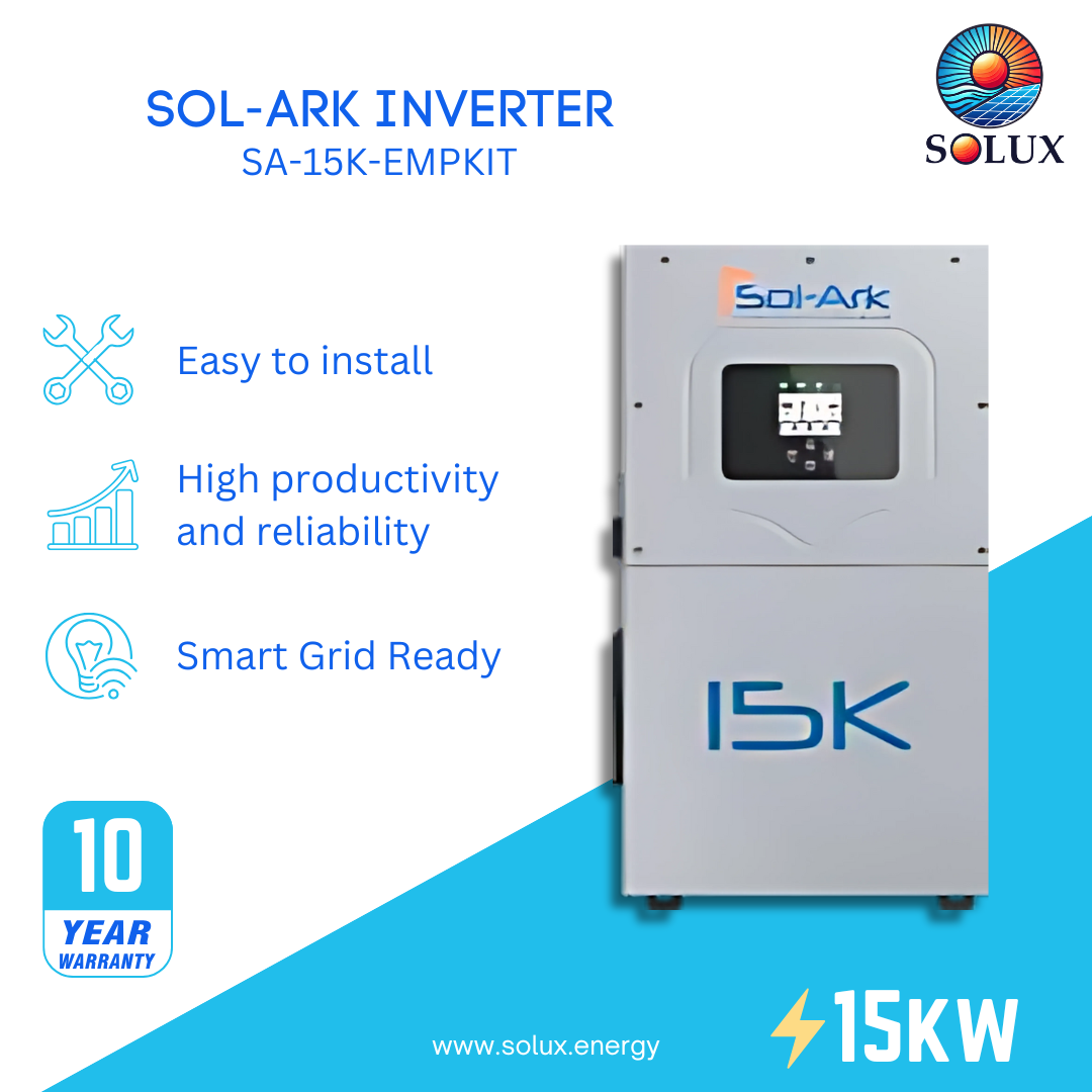 This is an image of Sol-Ark 15kW Inverter w/EMP Hardening Kit 120/240VAC, 48VDC - w/200 Amp Passthru (SA-15K-EMPKIT)